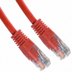 Priključni kabel za mrežo Cat6 UTP 1m rdeč