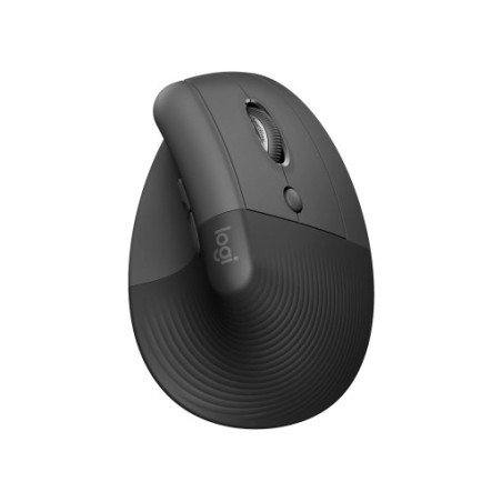 Miška Logitech Lift Vertical, ergonomska, siva