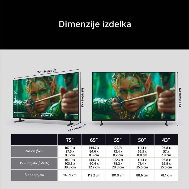 Televizor Sony BRAVIA 2 II K43S25M2PB