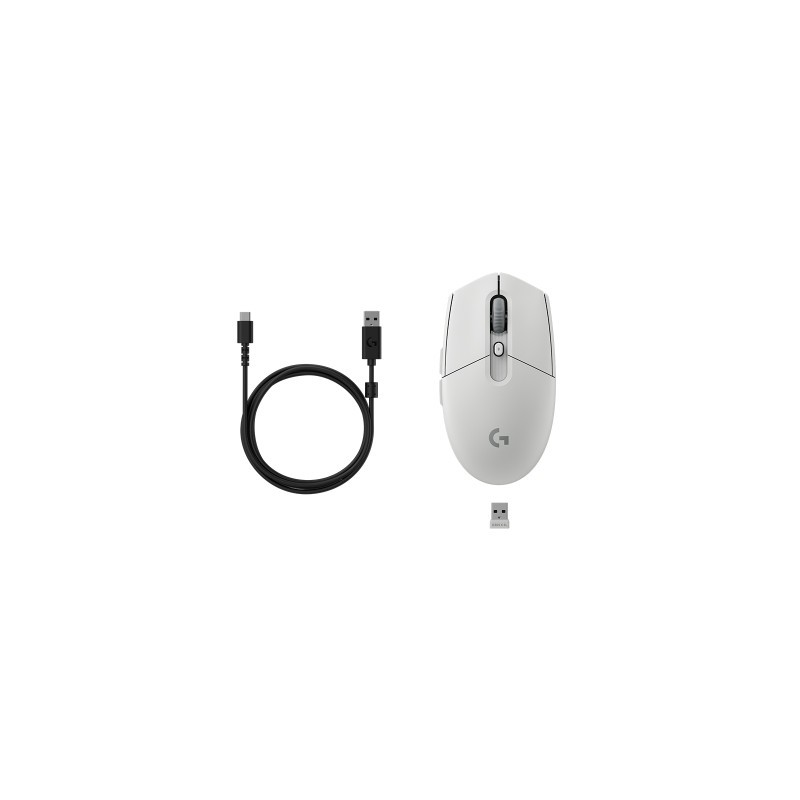 Miška Logitech G305 X SUPERLIGHT, bela