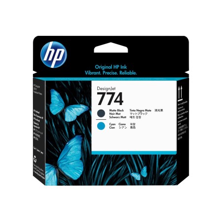 Tiskalna glava HP 774, mat črna/cijan
