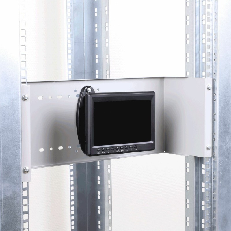 Nosilec za monitor Delock 42629, 19 rack 4U, črn