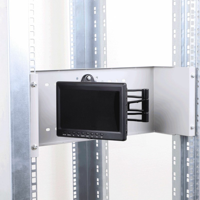 Nosilec za monitor Delock 42629, 19 rack 4U, črn