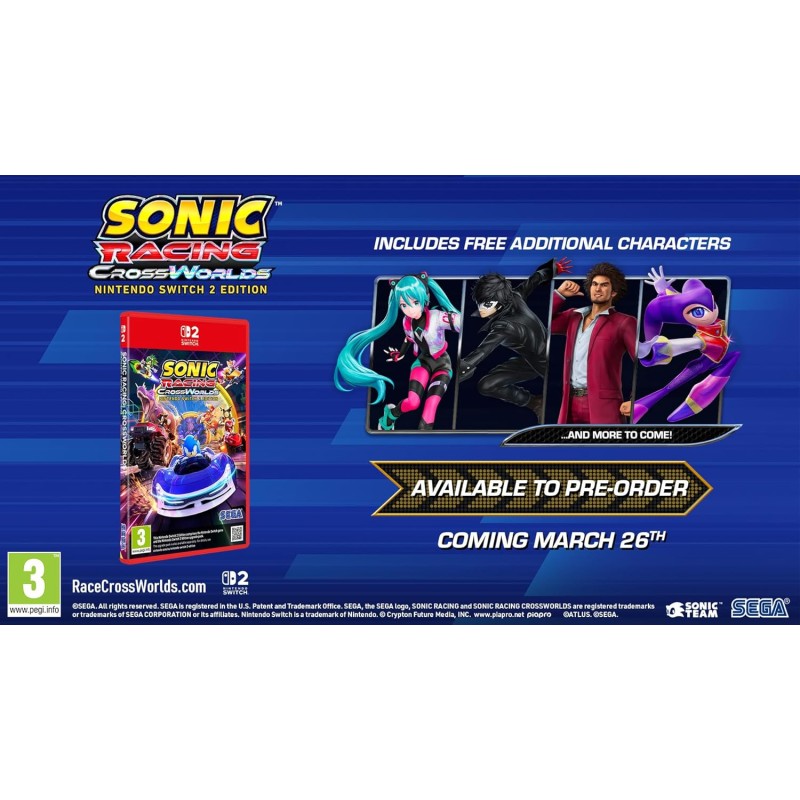 Igra Sonic Racing: Crossworlds (Nintendo Switch 2)
