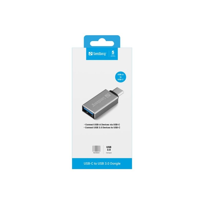 Adapter Sandberg USB-C na USB-A 3.0 Dongle