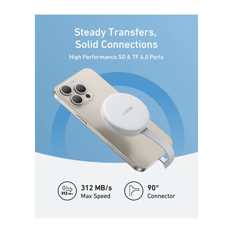 Adapter Anker MagGo USB-C 3-v-1, 10 Gbps, za iPhone, A83D1G21