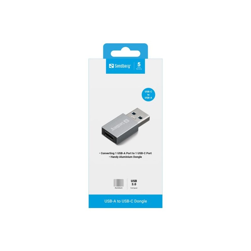Adapter Sandberg USB-A na USB-C Dongle