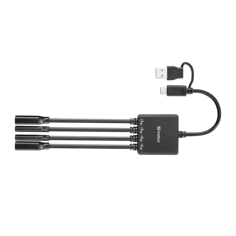 Adapter Sandberg USB-C/A na 2x USB-A + 2x USB-C Splitter