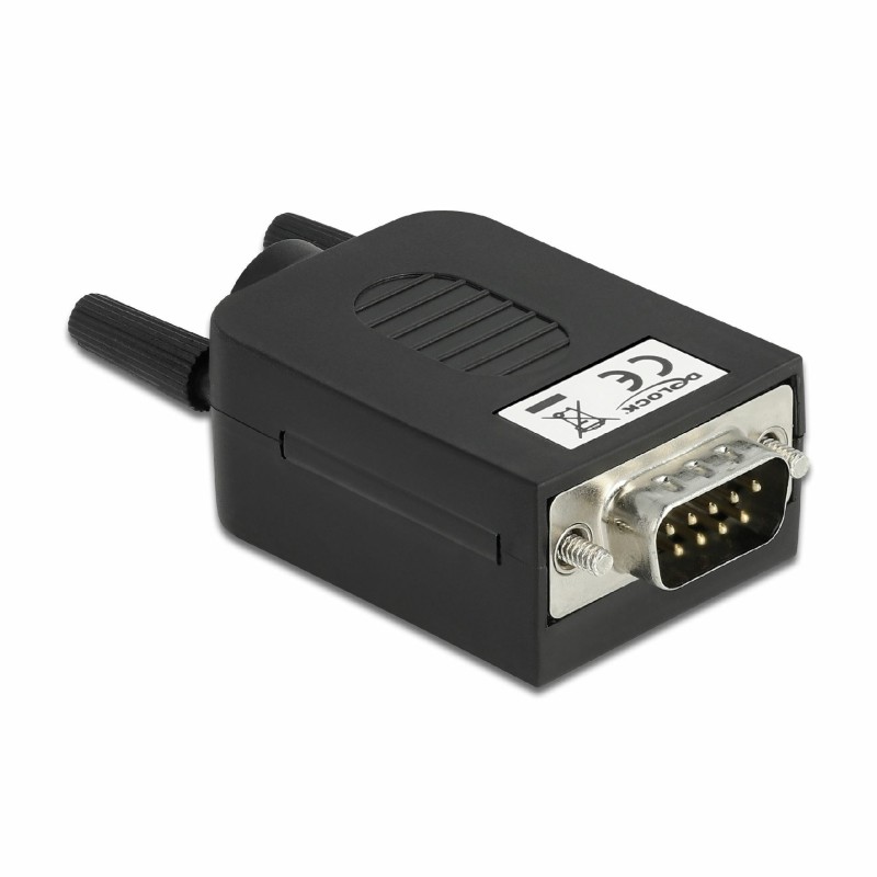 Adapter Delock DB9 (M) na terminalski blok z ohišjem