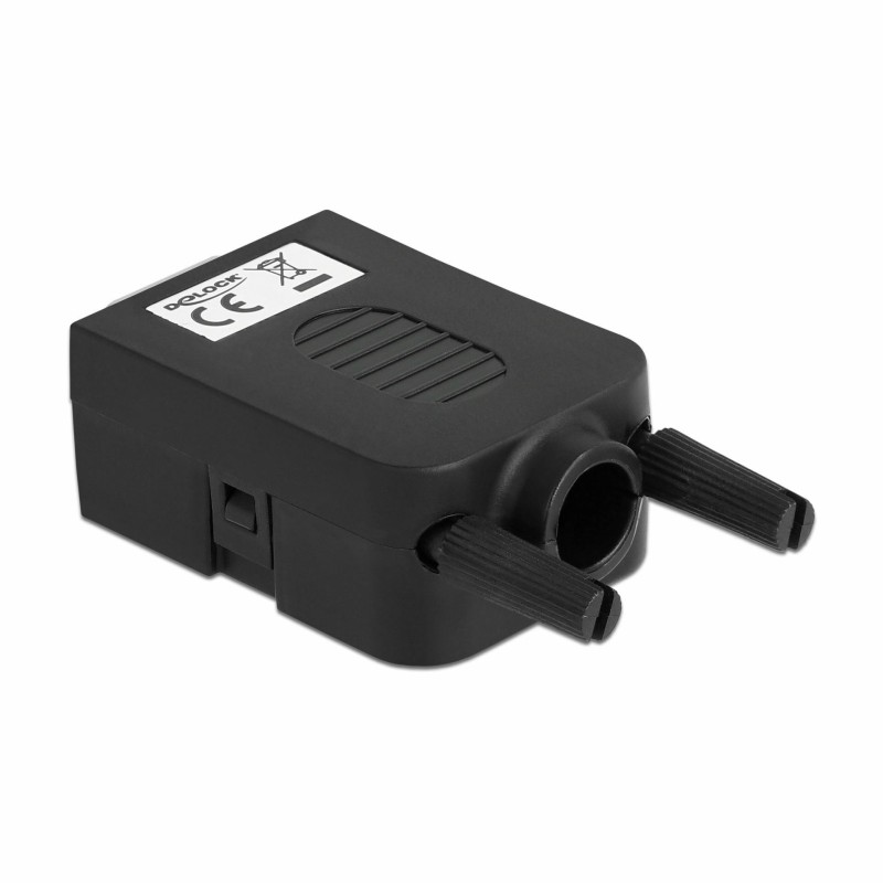 Adapter Delock DB9 (M) na terminalski blok z ohišjem