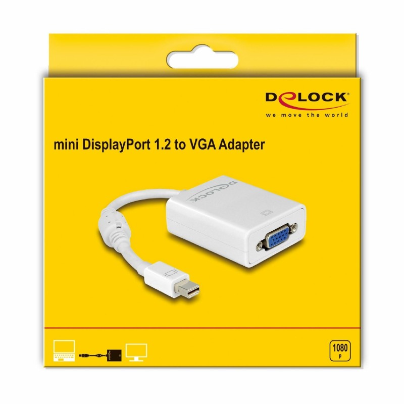 Adapter Delock mini DisplayPort na VGA