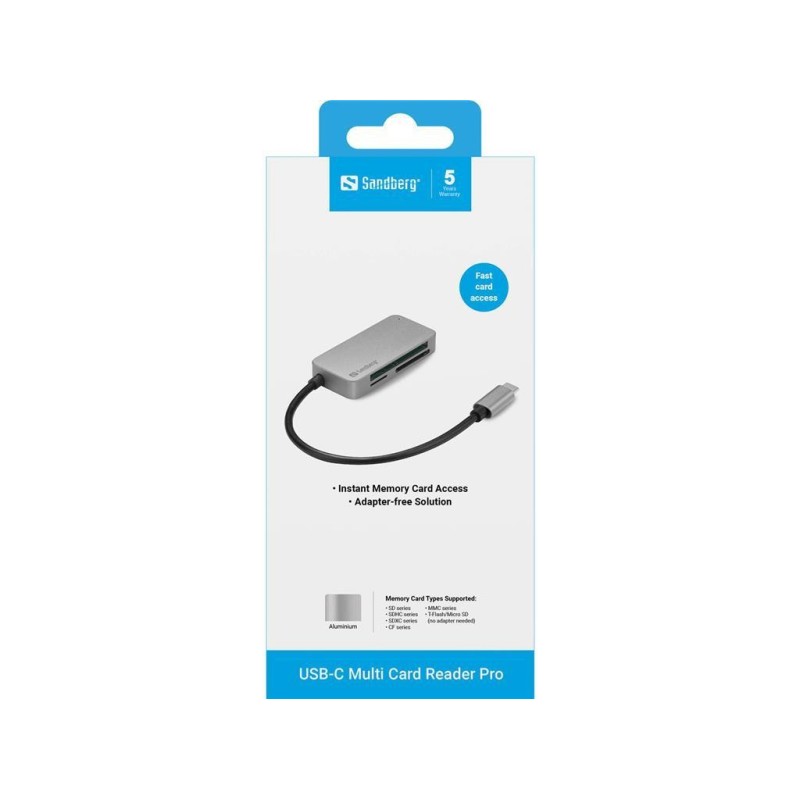 Bralnik pomnilniških kartic Sandberg USB-C
