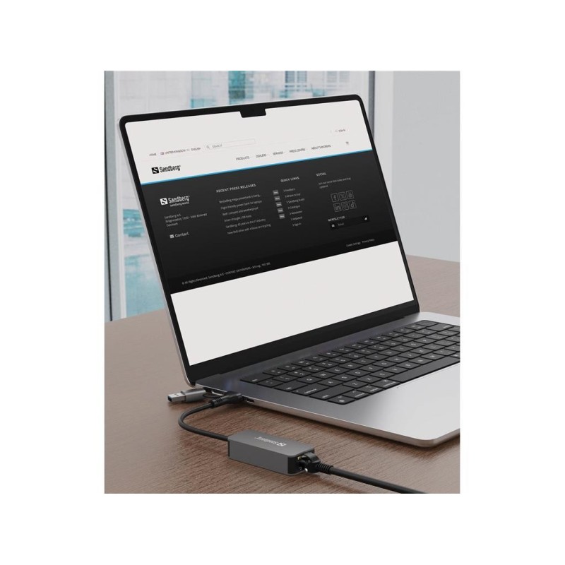 Adapter Sandberg USB-C/USB-A na RJ45 2.5 Gigabit Ethernet