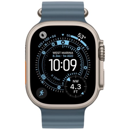 Pametna ura Apple Watch Ultra 3, 49mm, srebrna (moder pašček)