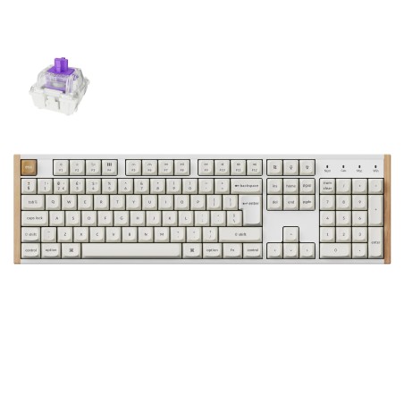 Tipkovnica Keychron K10 HE, Gateron Nebula stikala, RGB, bela, Special Edition