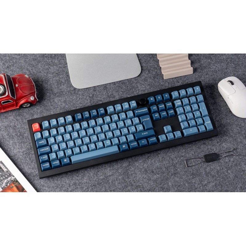 Tipkovnica Keychron V6 Max, Gateron Jupiter rdeča stikala, RGB, PBT, črna