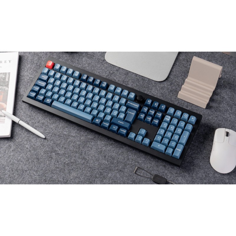 Tipkovnica Keychron V6 Max, Gateron Jupiter rdeča stikala, RGB, PBT, črna