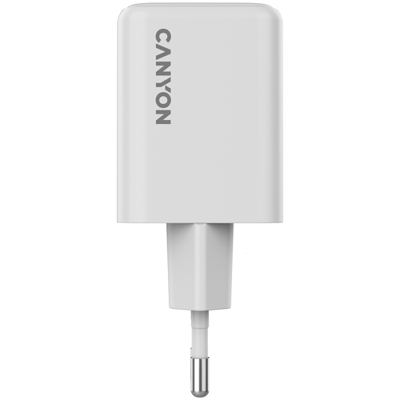 Polnilec Canyon CU45AC GaN 45W, 1x USB-C PD, 1x USB-A QC, bel