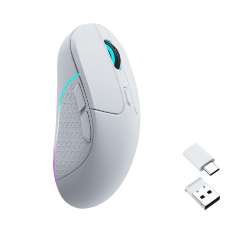 Miška Keychron M3, RGB, bela