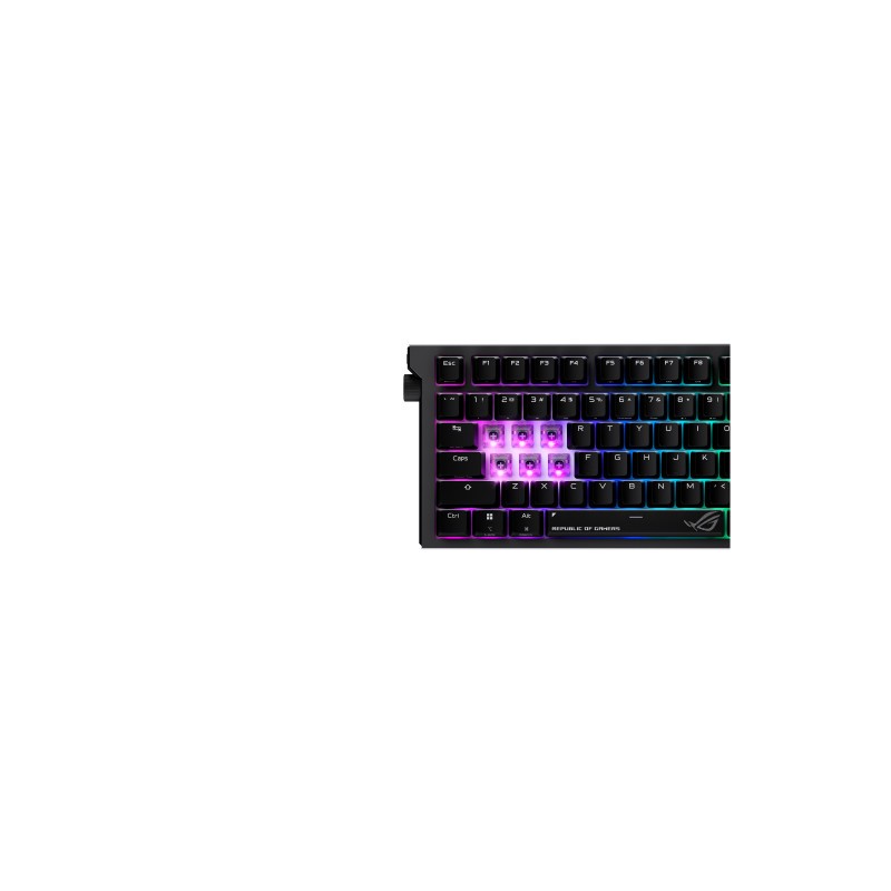 Tipkovnica ASUS ROG Strix Morph 96, ROG NX Snow V2, PBT, RGB, US, črna