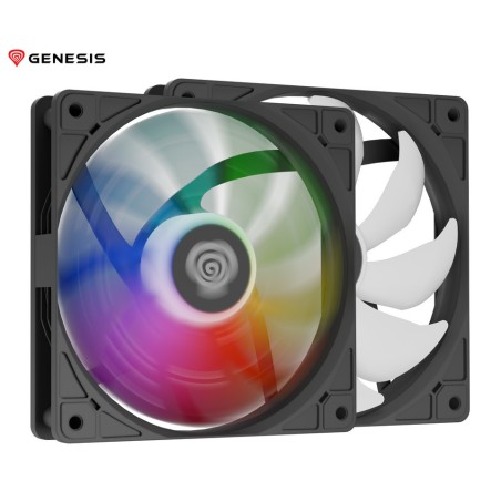 Ventilator GENESIS OXAL 120 ARGB, črn