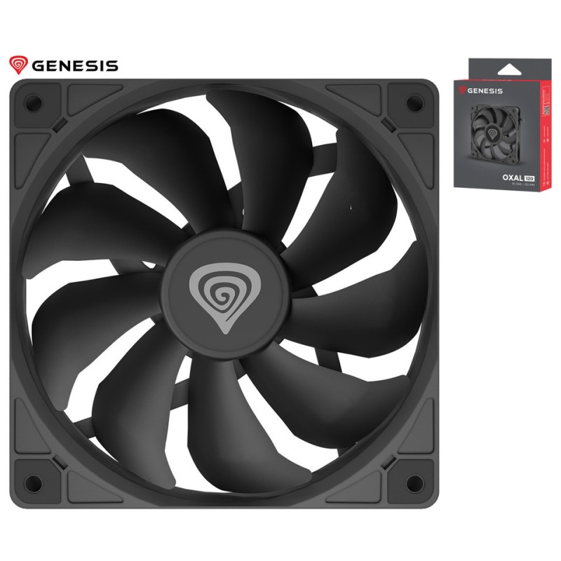 Ventilator GENESIS OXAL 120, črn