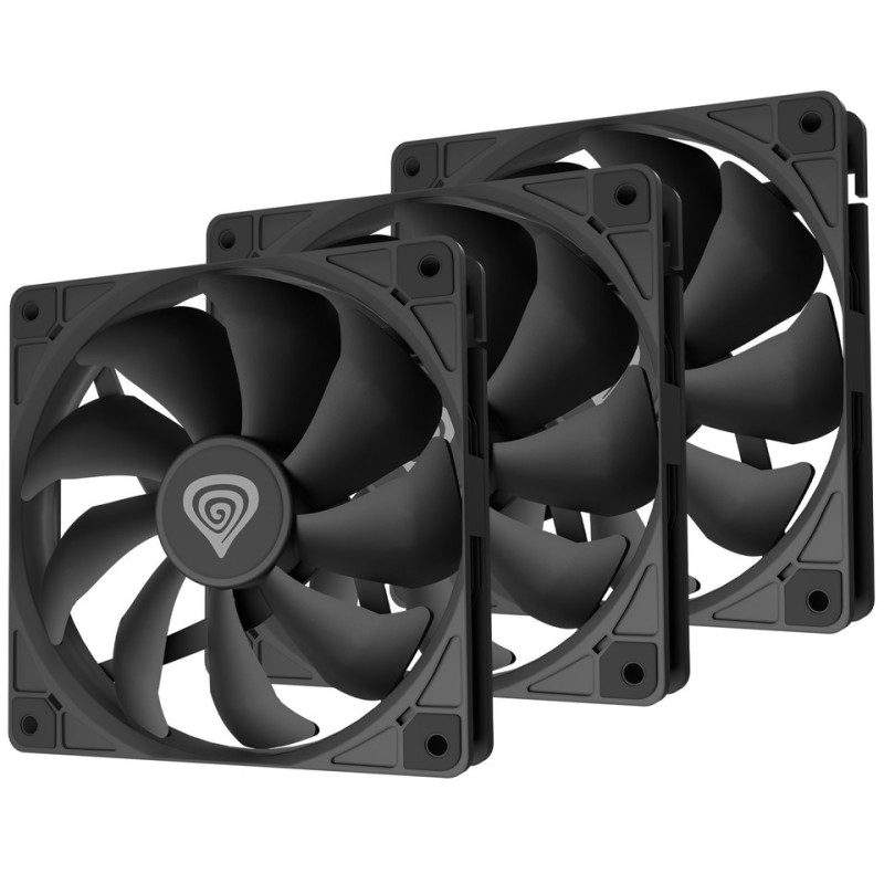 Ventilator GENESIS OXAL 120 3-PACK, črn