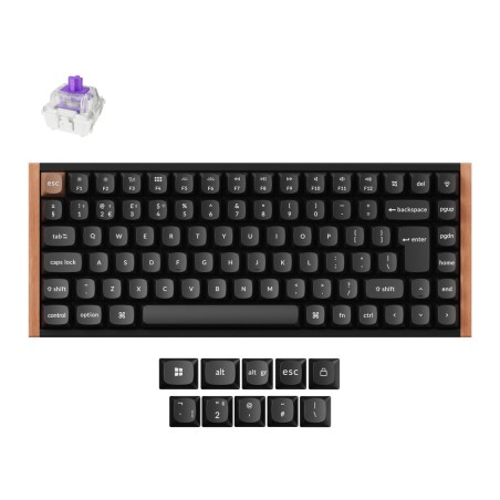 Tipkovnica Keychron K2 HE, Gateron Nebula stik., PBT, črna, Special Edition