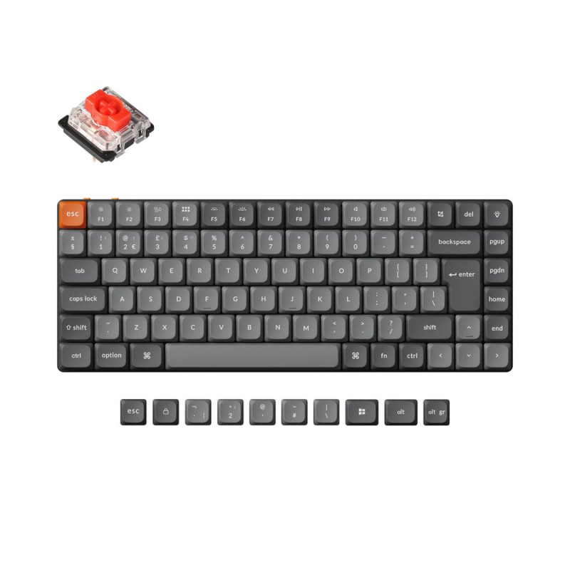 Tipkovnica Keychron K3 Max, Gateron rdeča stikala, RGB, UK