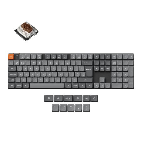 Tipkovnica Keychron K5 Max, Gateron rjava stikala, RGB, PBT