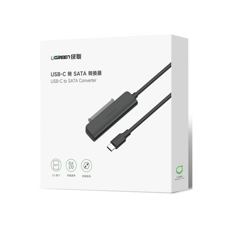 Adapter Ugreen USB-C 3.1 na SATA za 2.5 HDD/SSD