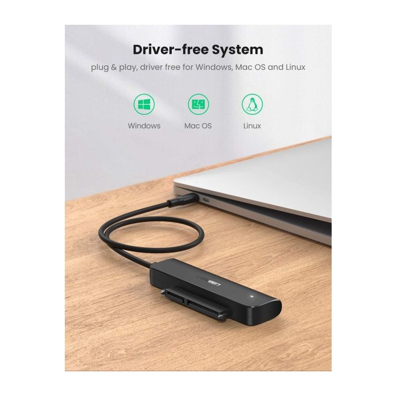 Adapter Ugreen USB-C 3.1 na SATA za 2.5 HDD/SSD