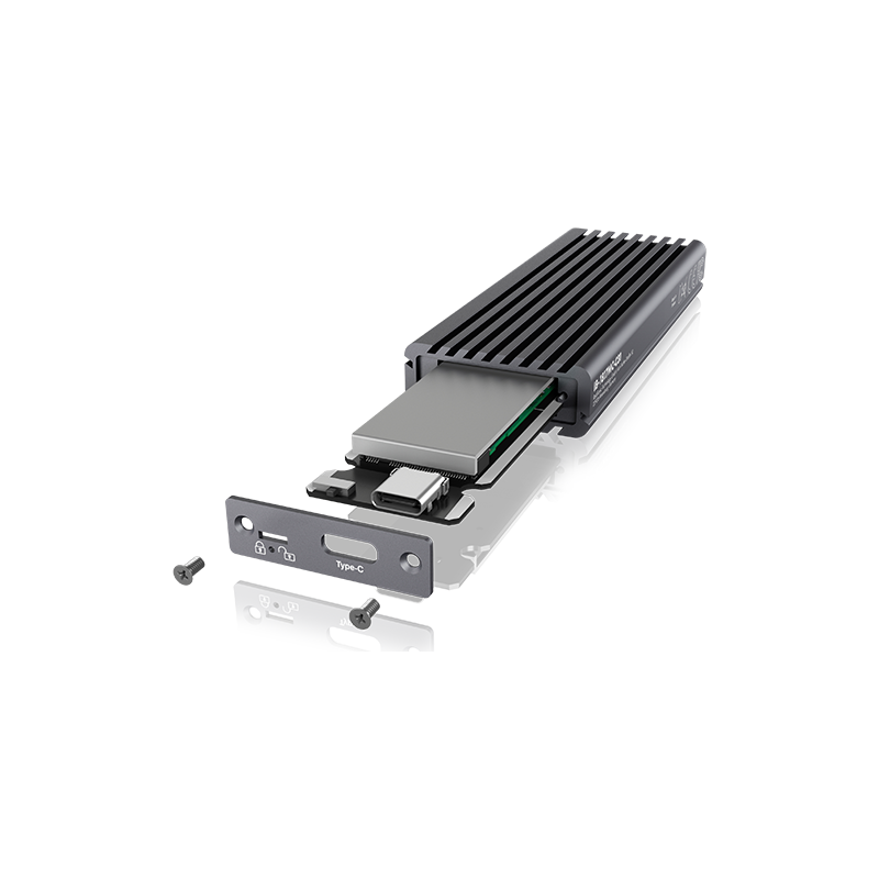 Ohišje IcyBox IB-1817MC-C31 za M.2 NVMe/SATA SSD z zaščito pred pisanjem