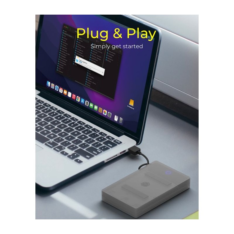 Ohišje za disk IcyBox IB-AC603B-U3 za 2,5 SATA HDD/SSD