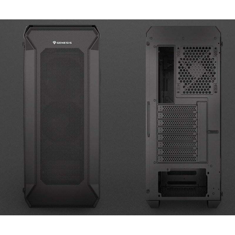 Ohišje GENESIS IRID 505 V2, Midi Tower, črna