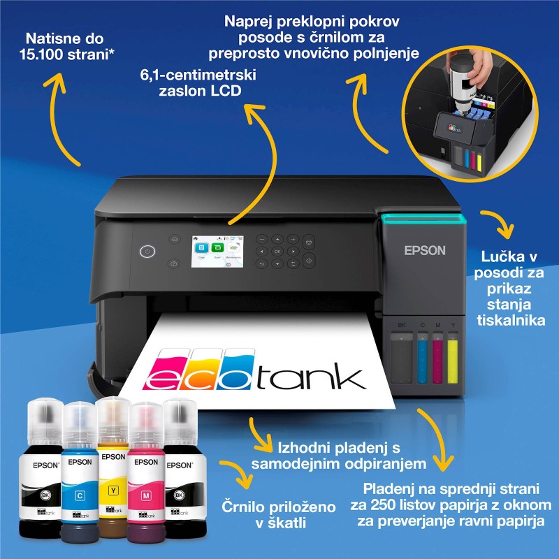 Multifunkcijski tiskalnik EPSON EcoTank L6360, odprta embalaža