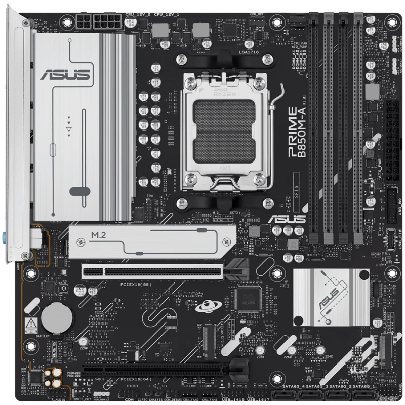Matična plošča ASUS PRIME B850M-A-CSM, DDR5, AM5, mATX