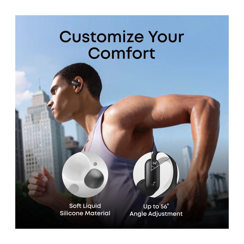 Slušalke Soundcore AeroFit 2 Pro, modre