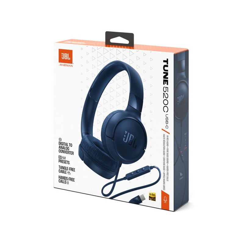 Slušalke JBL Tune 520, modre