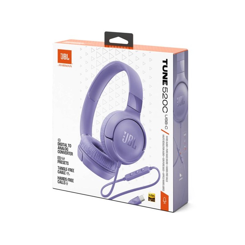 Slušalke JBL Tune 520, vijolične