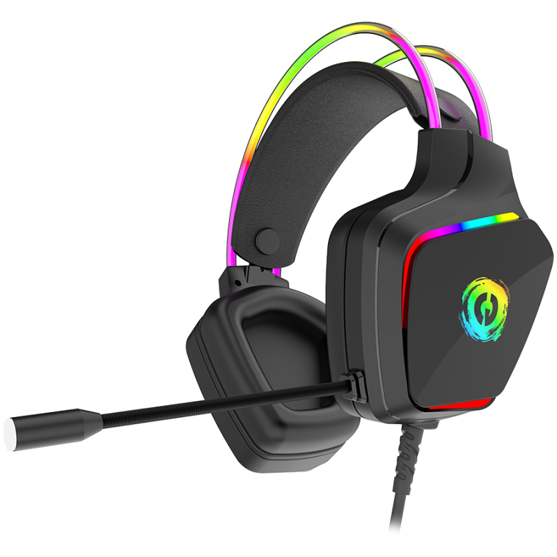Slušalke Canyon Darkless GH-9A - RGB, črne