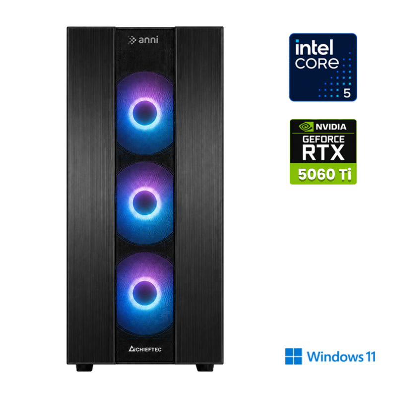 Računalnik ANNI Gamer Advanced i5-12400F / RTX 5060 Ti / 16 GB / 1 TB / W11H