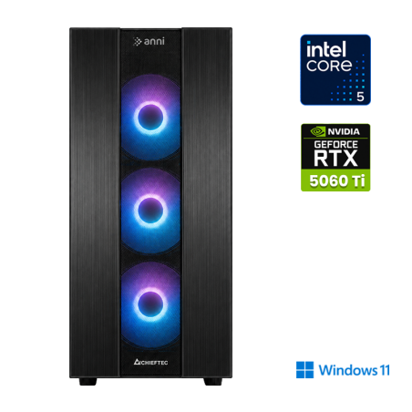 Računalnik ANNI Gamer Advanced i5-12400F / RTX 5060 Ti / 16 GB / 1 TB / W11H