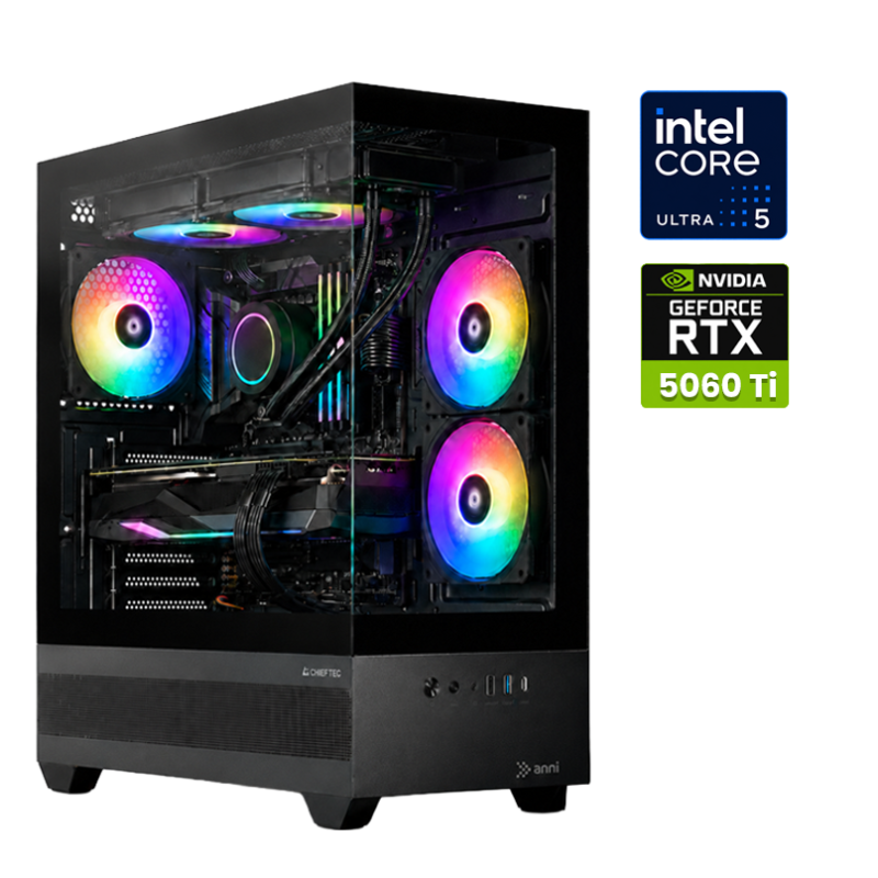 Računalnik ANNI Gamer Advanced Ultra 5 225F / RTX 5060 Ti / 16 GB / 1 TB