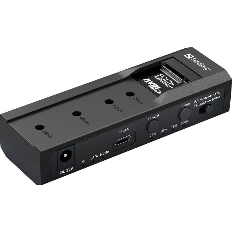 Priklopna in klonirna postaja Sandberg za M.2 NVMe ter SATA HDD/SSD