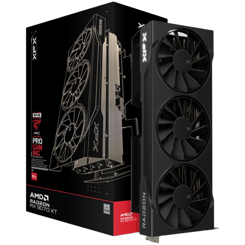 Grafična kartica XFX Swift AMD Radeon RX 9070 XT Triple Fan Gaming Edition, 16GB