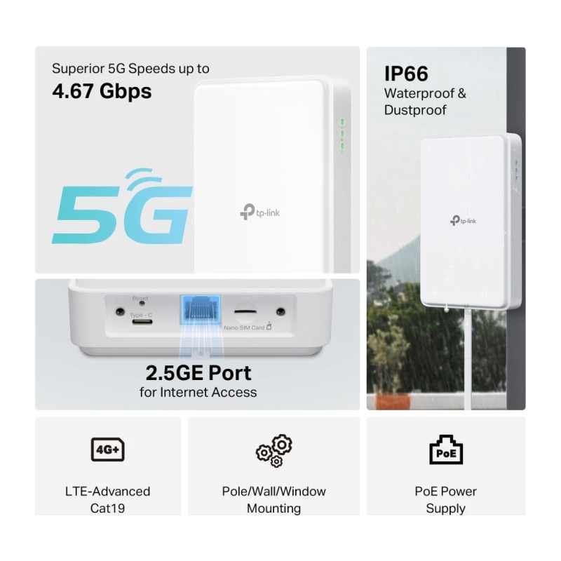 Usmerjevalnik (router) TP-Link NE200-Outdoor, 5G