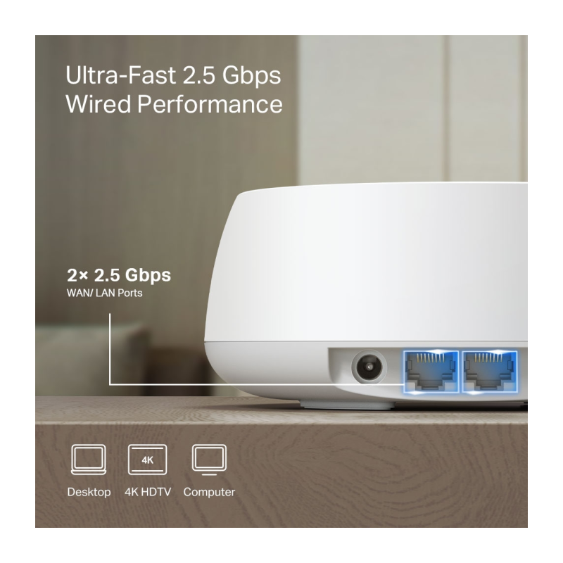 Usmerjevalnik (router) TP-Link Deco BE25, Wi-Fi 7, Mesh sistem (3 pack)