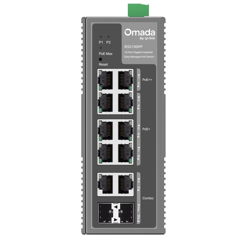 Stikalo (switch) TP-Link Omada IES210GPP, 10-port,PoE++, SFP