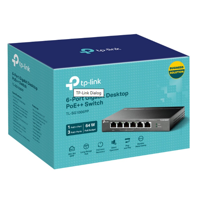 Stikalo (switch) TP-Link TL-SG1006PP, 6-port, PoE+, PoE++